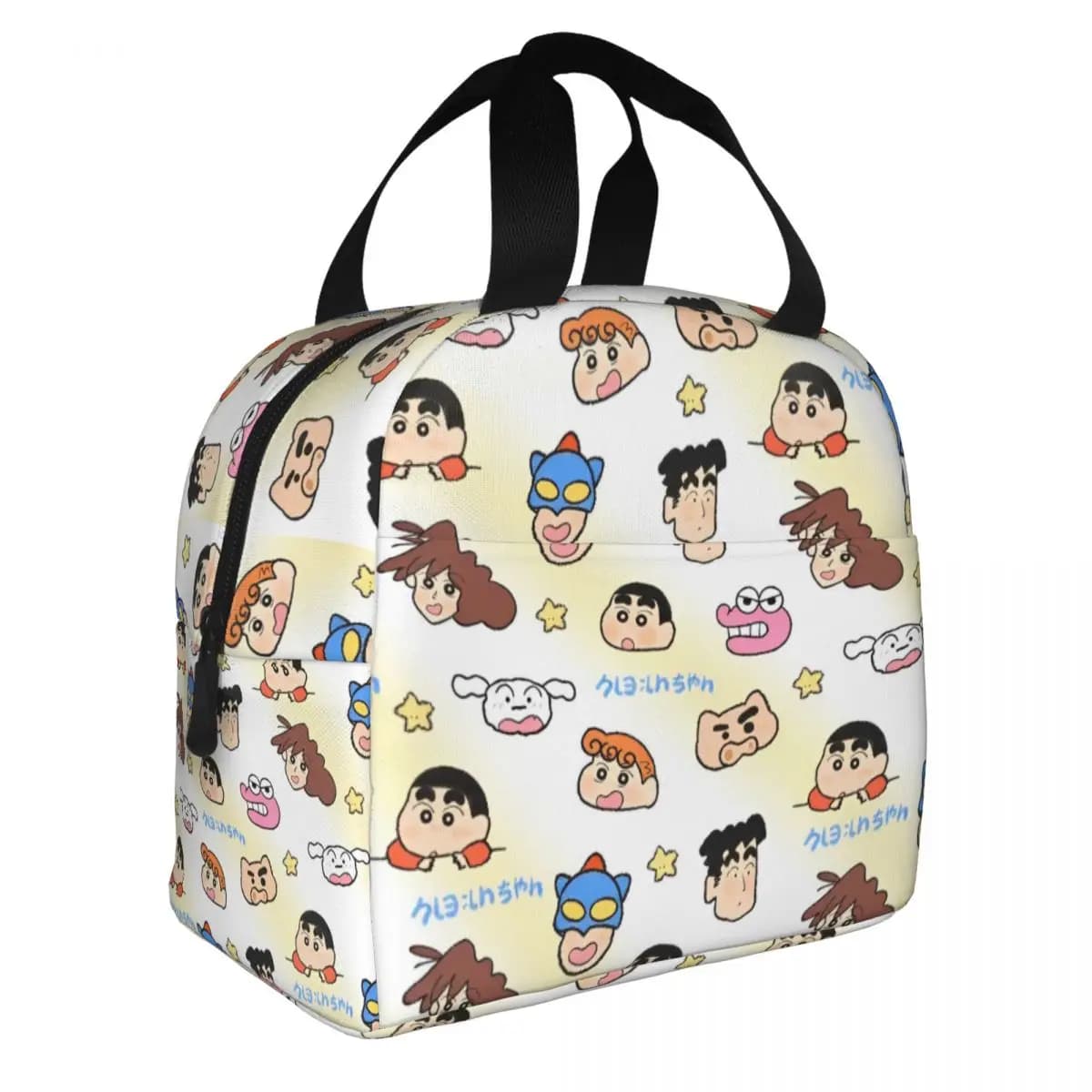 Pastelli Shin-Chans Borse per il pranzo isolate Borsa termica Contenitore per pasti Buriburizaemon Shiro Borsa per il pranzo portatile Tote Borsa per la conservazione degli alimenti