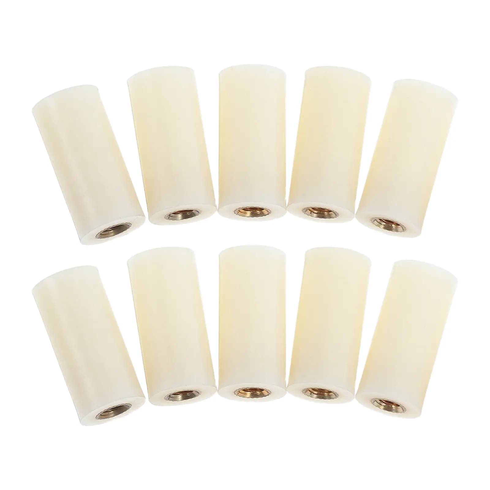 10Pcs Pool Cue Replacement Screw Ferrules and Tips Copper Threaded for Billiard Cues Durable Quick Install Pool Stick Repair Kit