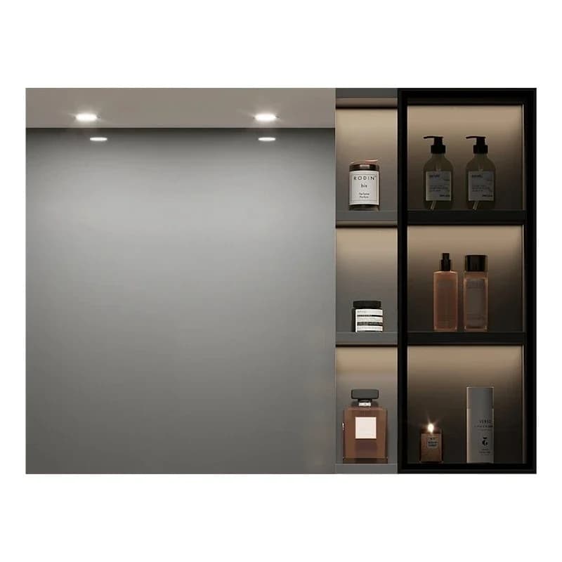 TTTTBathroom Storage Bagno Lavabo a parete Armadietto a specchio per riporre bellezza intelligente separato
