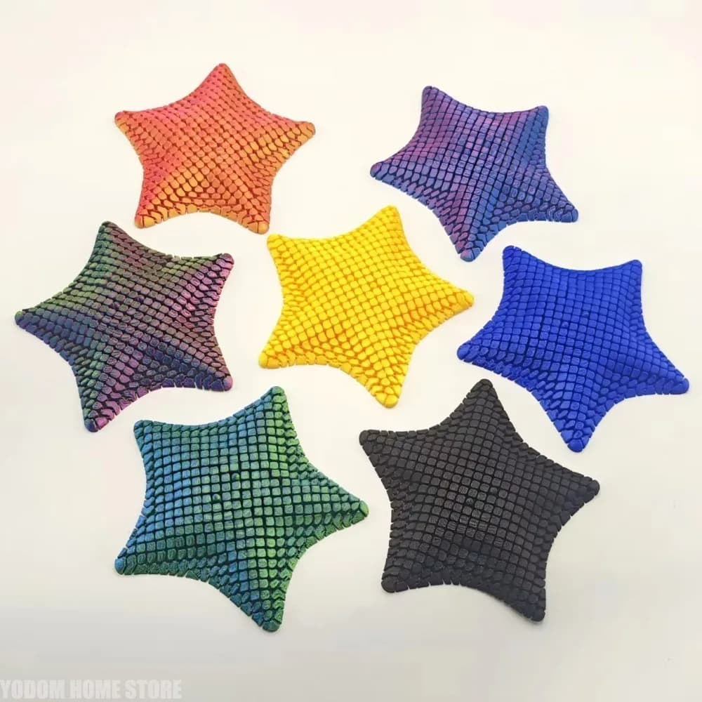 Giocattolo Antistress a Forma di Stella Marina Flessibile, Design Articolato Stampato in 3D, Perfetto come Decorazione da Scrivania e Regalo Antistress per Bambini e Adulti