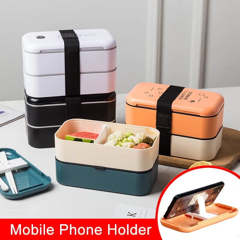 Lunch box contenitore per alimenti ecologico bento microonde riscaldato lunch box per bambini health food box lunchbox contenitori per la preparazione dei pasti
