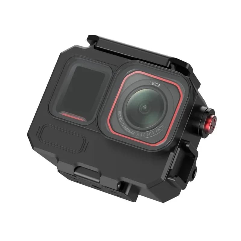 For Insta360 Ace Pro 2 80M Waterproof Housing Aluminum Dive Case Quick Release Magnetic Cold Shoe Mount Action Camera Underwater