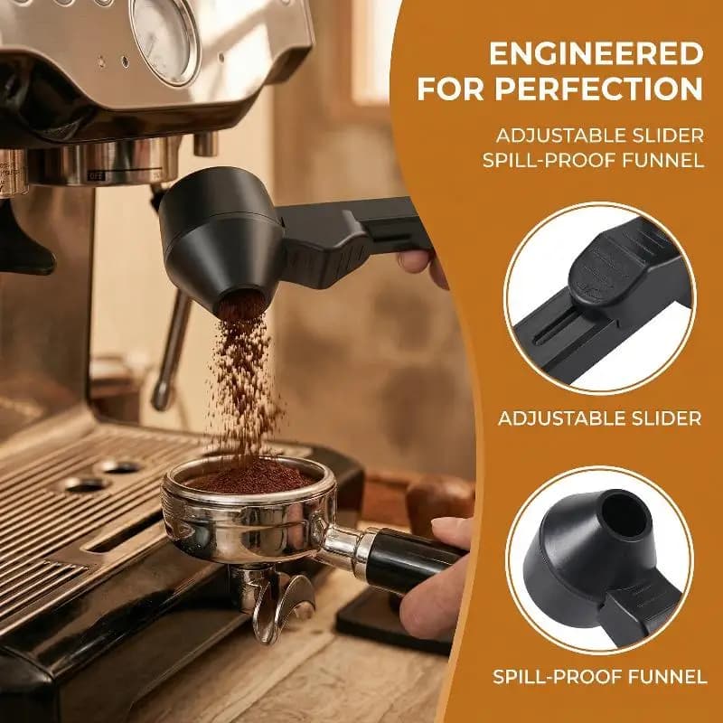 Coffee Scoop with Funnel Integrated No Mess Pouring for Protein Powder Milk Supplements Accessories