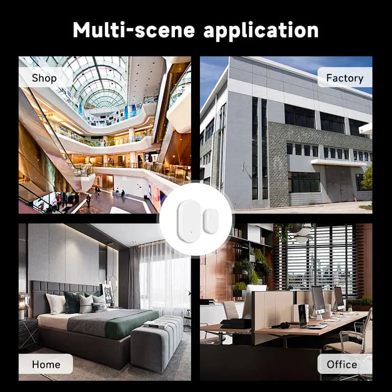 Tuya Zigbee Sensore porta Rilevatori finestre Sensore magnetico Protezione di sicurezza intelligente Monitor remoto dal supporto APP Z2MQTT Z2M