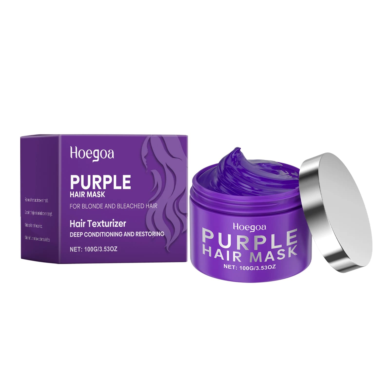 Keratin hair mask, moisturizes and nourishes the hair and repairs dry and irritated hair, skin mask for hair.