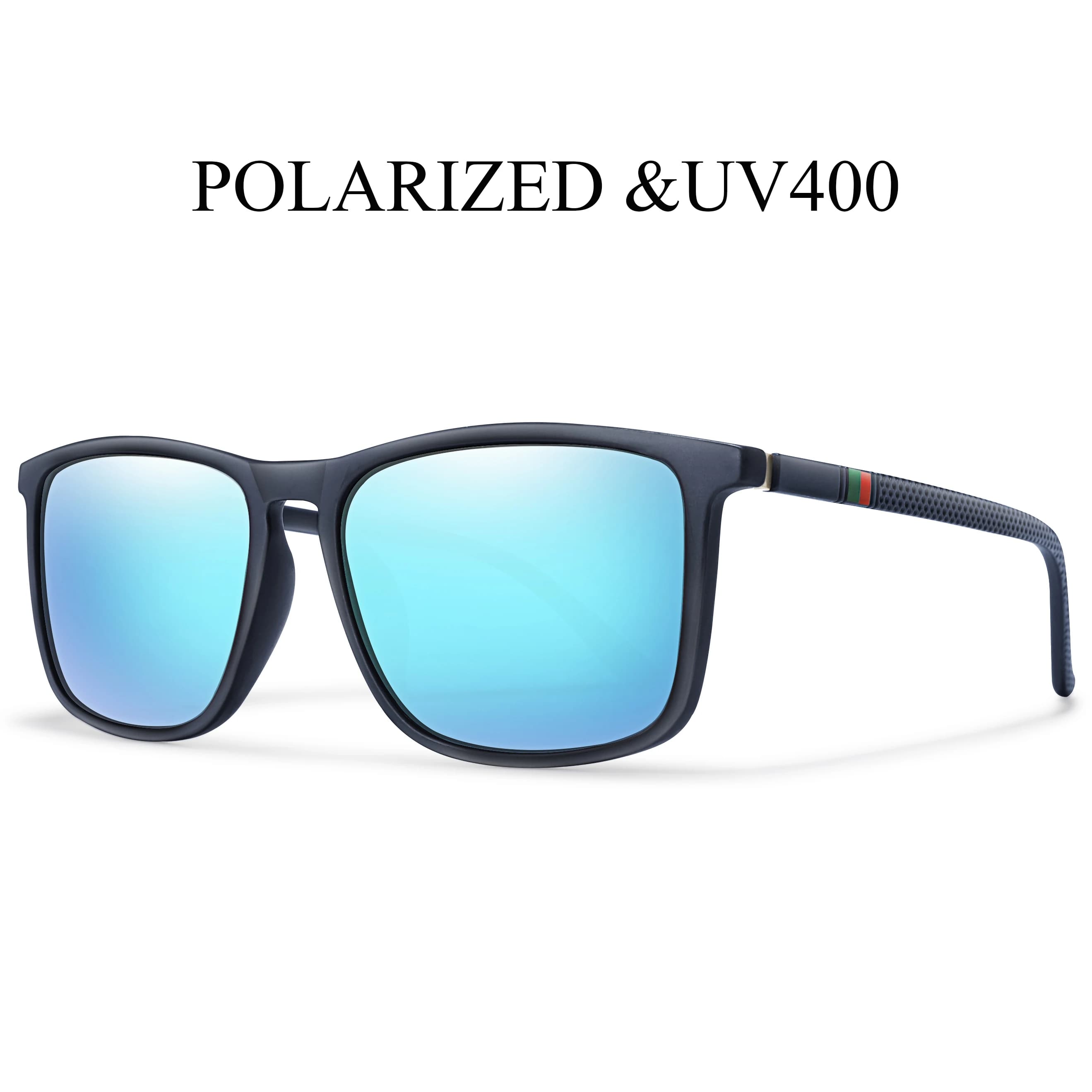 Occhiali da sole polarizzati Vintage quadrati di lusso singoli uomo donna moda viaggio guida pesca occhiali maschili UV400