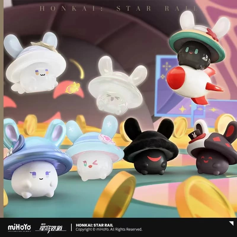 Mihoyo Honkai Star Rail Serie Fungo Coniglio Blind Box Mini Figura da Collezione Modellino Anime Giocattolo Regalo di Compleanno