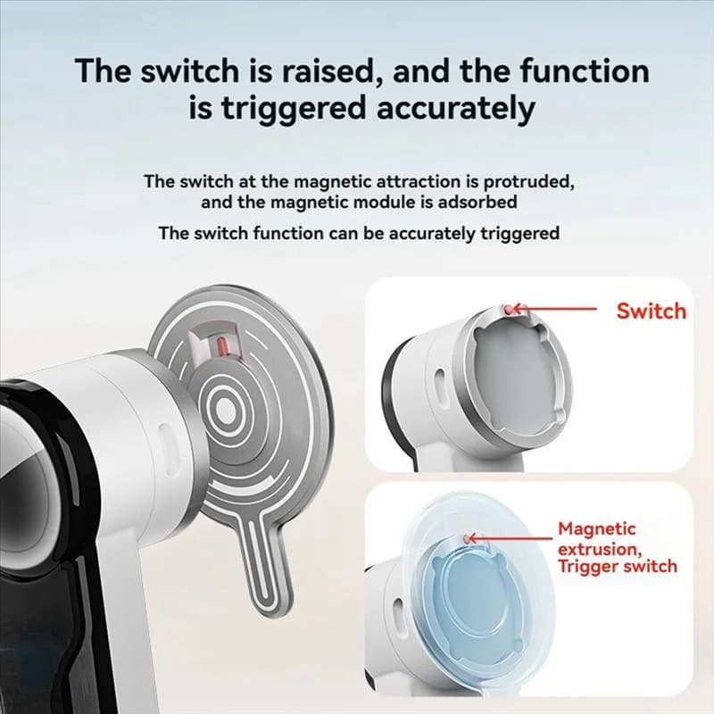 Modulo magnetico per telefoni cellulari B27B per Insta360 Flow 2 Pro per supporto Magsafe Stabilizzatore portatile Accessori a sgancio rapido
