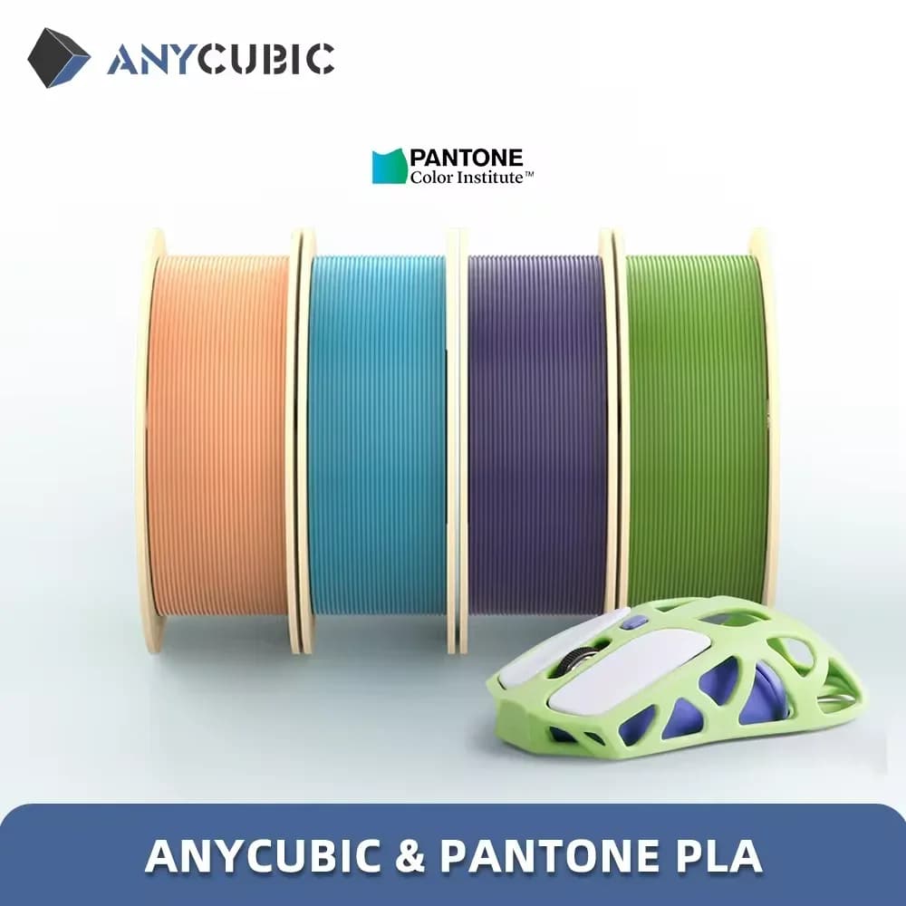Filamento Pantone per stampante 3D ANYCUBIC, PLA 1,75 mm, 1 kg/rotolo, materiale in plastica e gomma co-creato per stampante 3D FDM K3 Combo