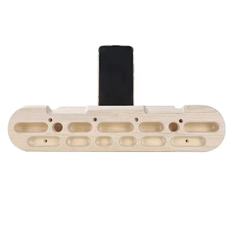 Climbing Training Hangboard Wooden Keyboard Rock Board Hangboard Mounting on Door Climbing Pull Up Bar Mobile Backplane