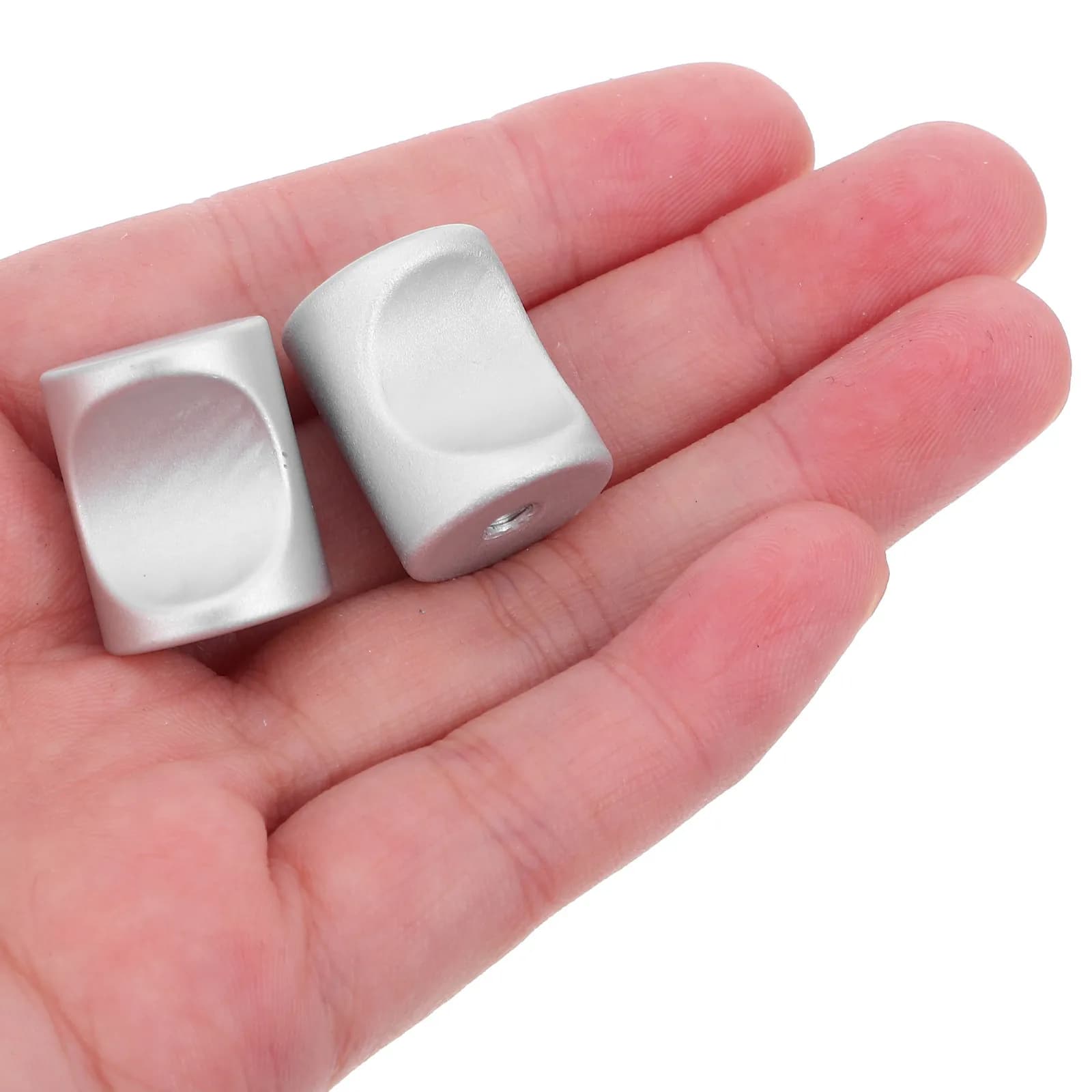 Maniglie per armadietti da 20 pezzi, maniglie cilindriche in lega di alluminio, design minimalista a foro singolo per armadio, cucina, cassetto, credenza