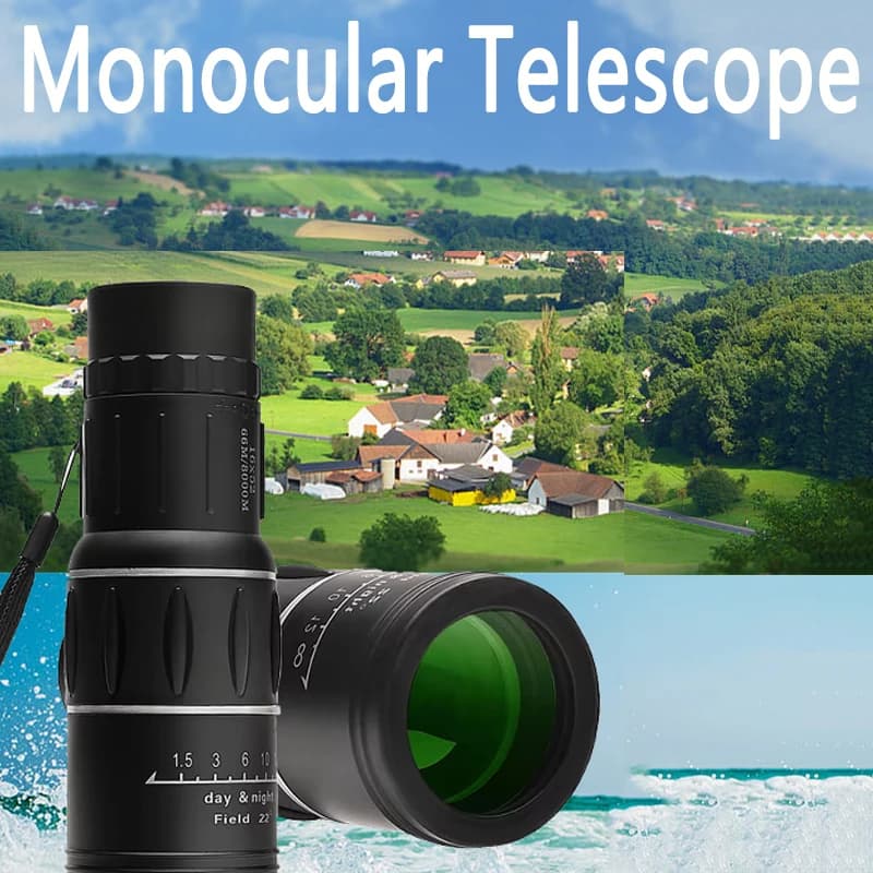 Telescopio monoculare 10x42 Cannocchiale con zoom ottico a doppio fuoco ad alta potenza Ingrandimento Telescopio con cannocchiale notturno a lungo raggio