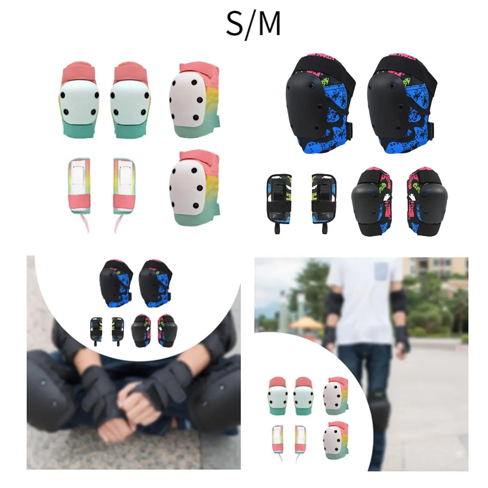 Gomitiere Protezioni per i polsi Ginocchiere multifunzione per scooter in linea