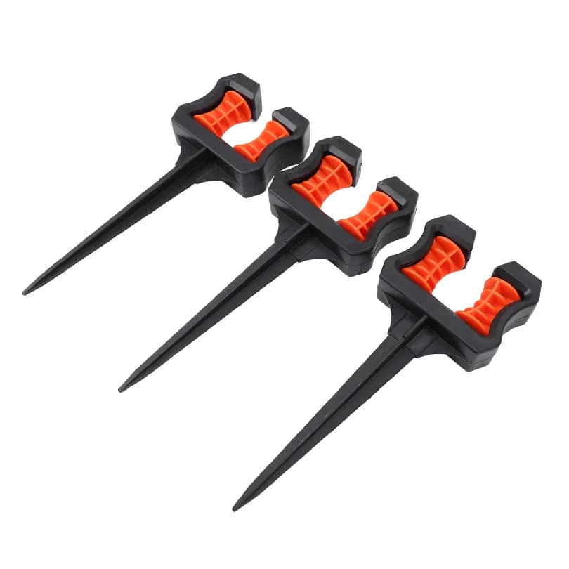 Set of 3 Supports for Garden Hose, 26 cm, ABS, for Water Hoses, Ideal for Gardens and Prati