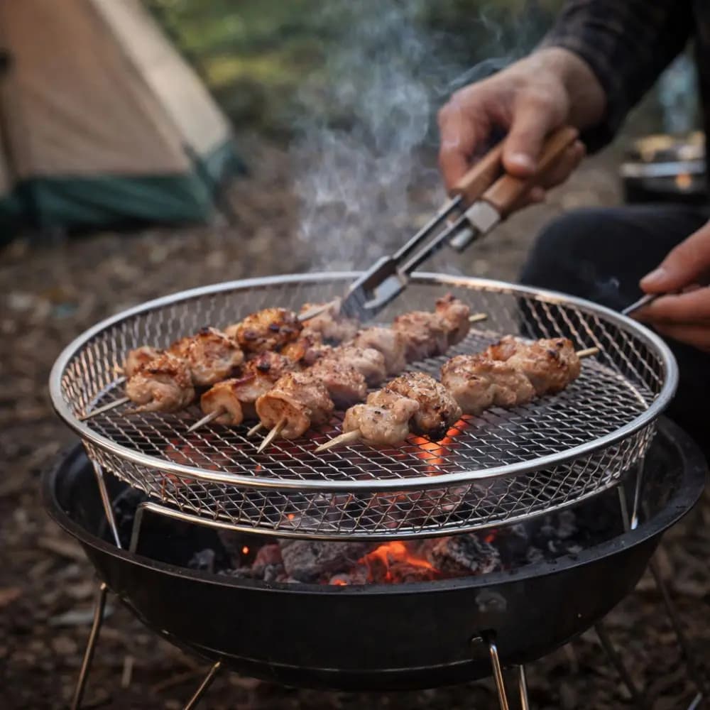 Stainless Steel Air Frying Grid, Multifunctional, Non-stick, Heat Resistant, Anti-rust, Grilling basket and Cooking