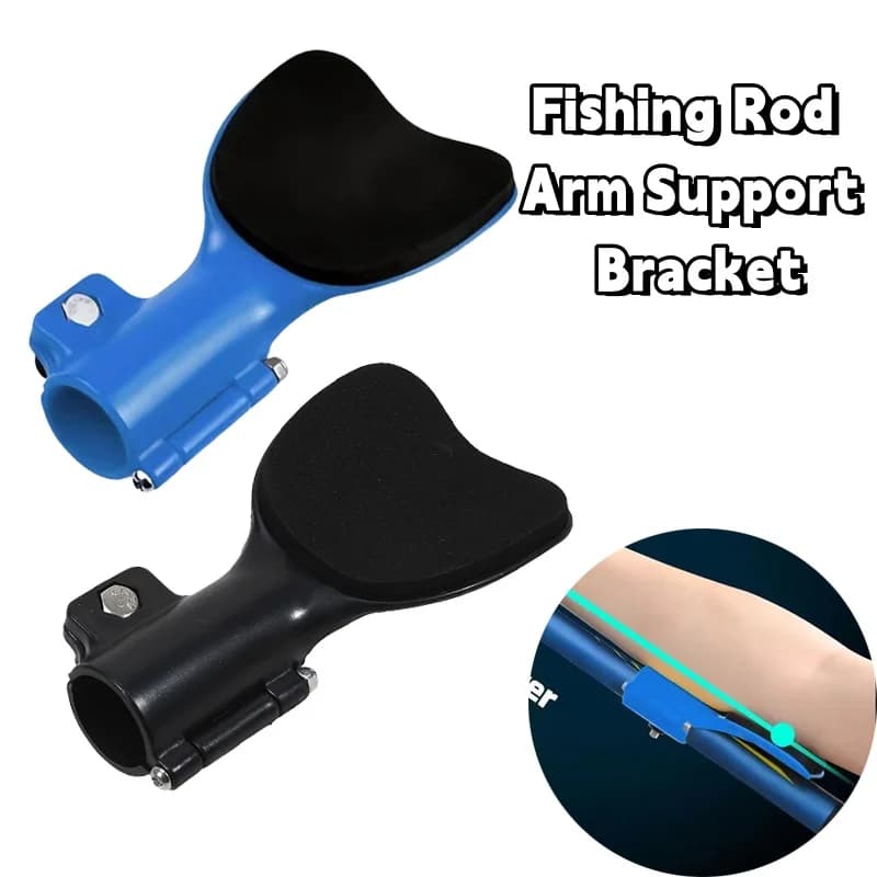 Supporto per Canna da Pesca Portatile, Braccio di Supporto Antiscivolo per Pesca, Supporto da Polso, Strumento da Pesca per Esterni, Facile da Usare
