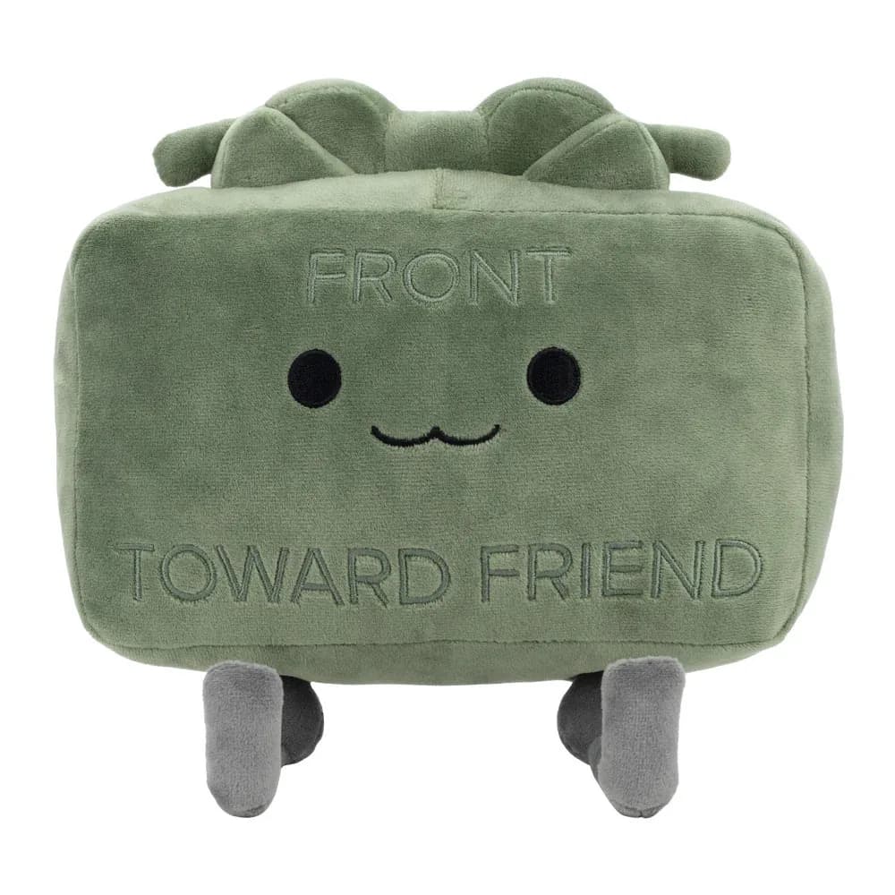 Nuovo 20CM Clay the Claymore bambola di peluche Kawaii verde quadrato bambola cuscino accessori collezione regalo modello per regali di compleanno per bambini