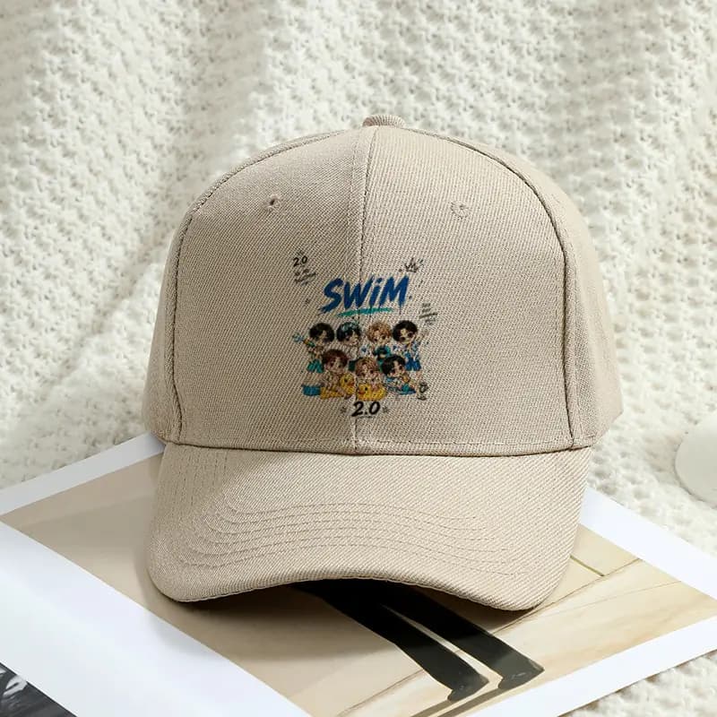 Swim 2.0 World Tour 2026 Adjustable Lightweight Baseball Cap Suitable for Men Women Sunscreen Hat for Beach Kpop Fan Gift