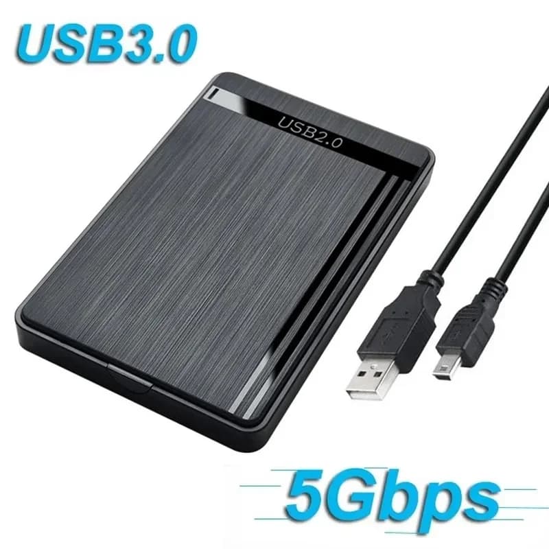 Custodia per Disco Rigido Esterno da 2,5 Pollici USB 3.0/2.0/Tipo C a SATA, Case per SSD, Archiviazione Esterna HDD per Laptop