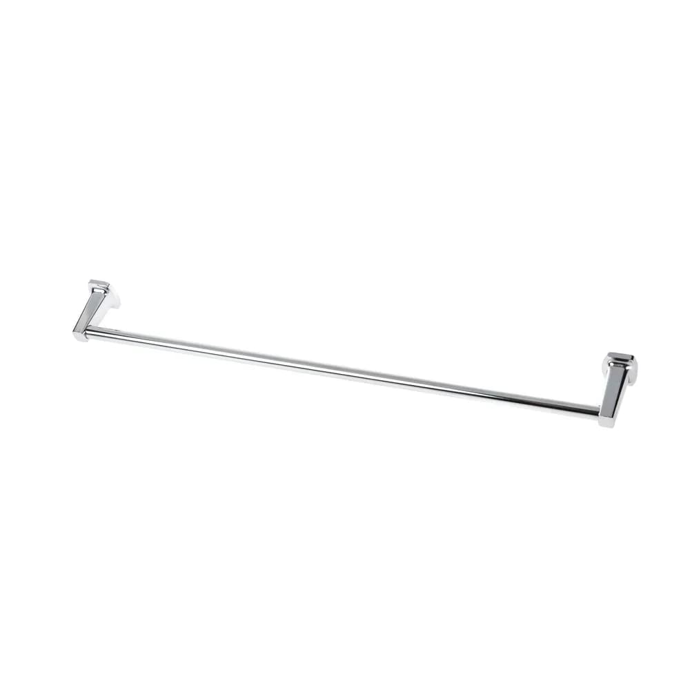 Portasciugamani da parete da 24 pollici, design quadrato, finitura cromata, accessori per il bagno in acciaio, resistente alla ruggine, facile da installare