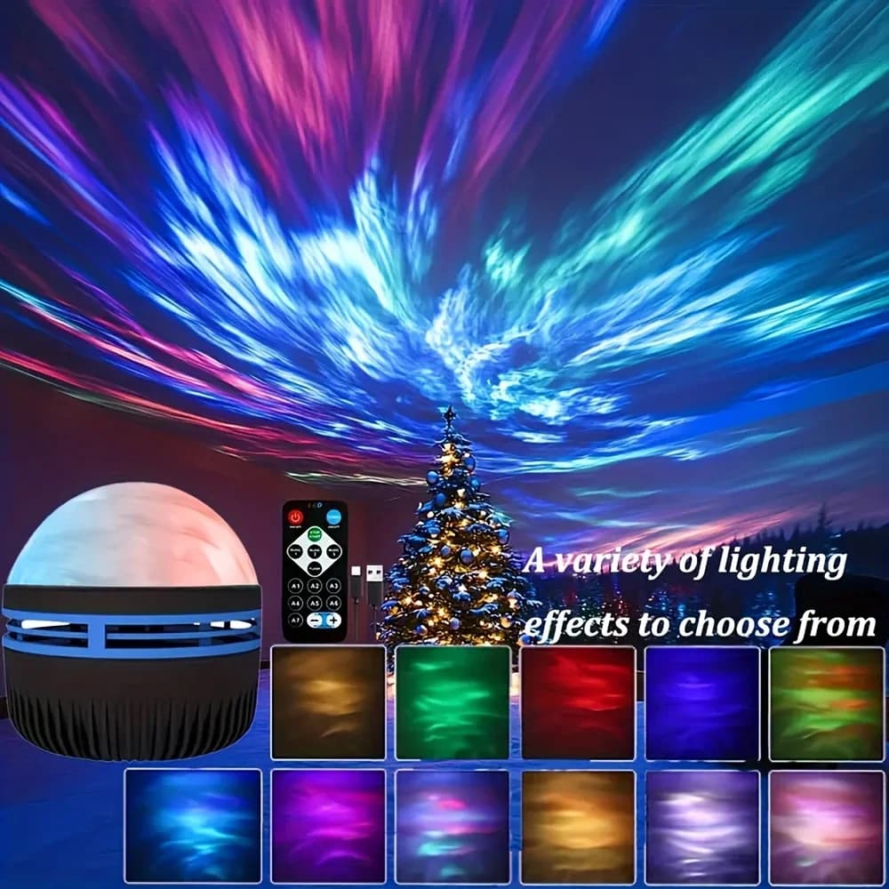 Proiettore LED cielo stellato Luce USB Luci notturne rotanti automatiche Galaxy per mini feste KTV Home Theater Decorazione natalizia