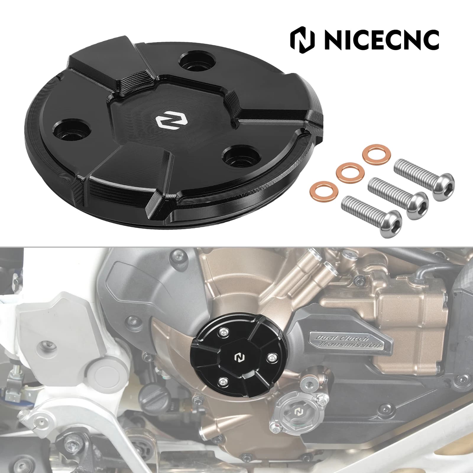 NICECNC Motorcycle Right Crankcase Cover for Honda CRF1100L Africa Twin DCT CRF1100L AT 2020 2021 2022 2023 2024 2025 2026