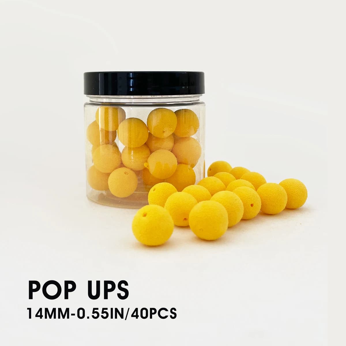 Pesca alla carpa in stile europeo POP UPS EVA palla esca 10mm 12mm 14mm palla esca galleggiante, esca gialla per la pesca alla carpa