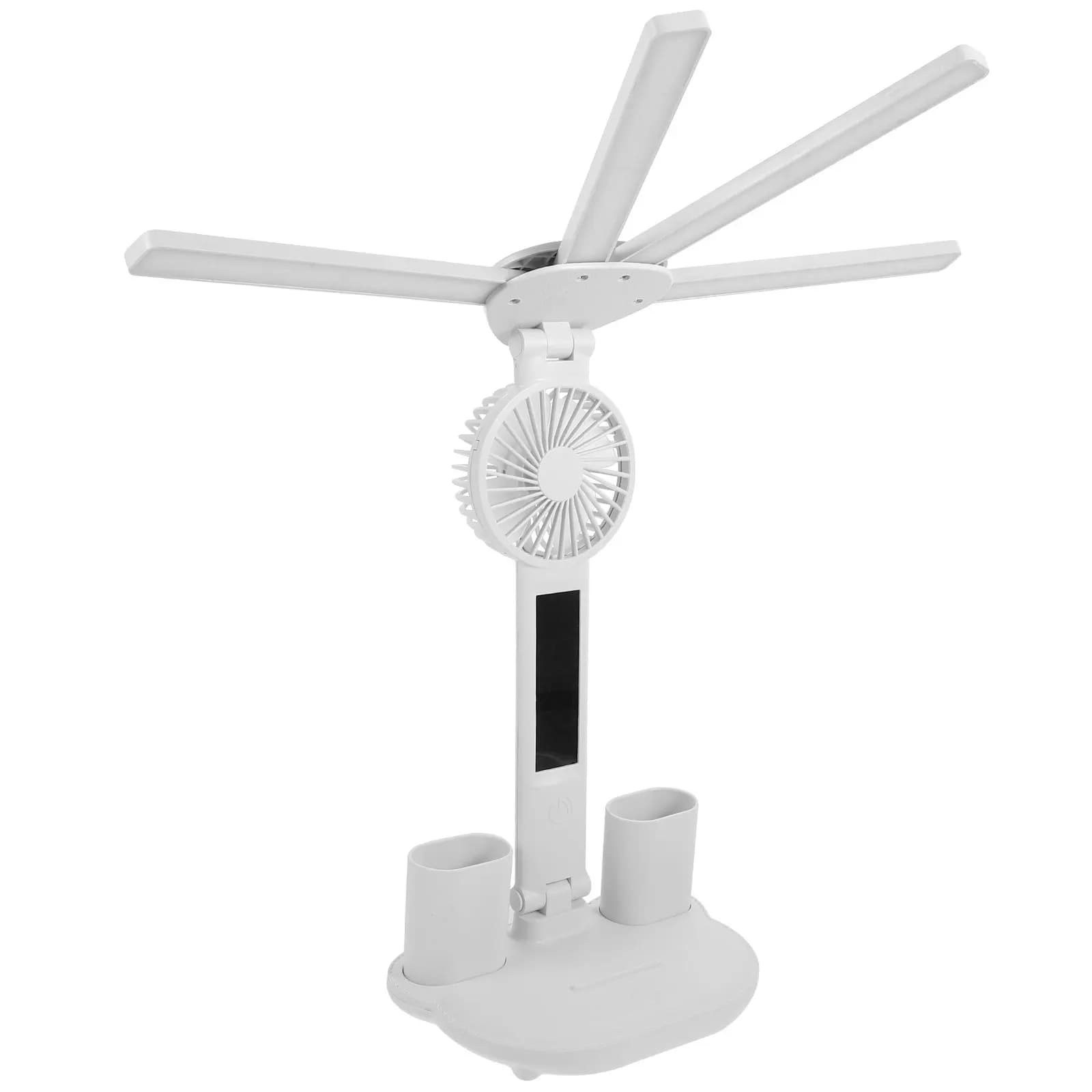 Lampada da Scrivania LED Luminosa con Protezione per gli Occhi, Compatta, Dimmerabile, Controllo Touch, Lampada da Lettura per Ufficio, Portapenne, Luce da Tavolo USB per Studio