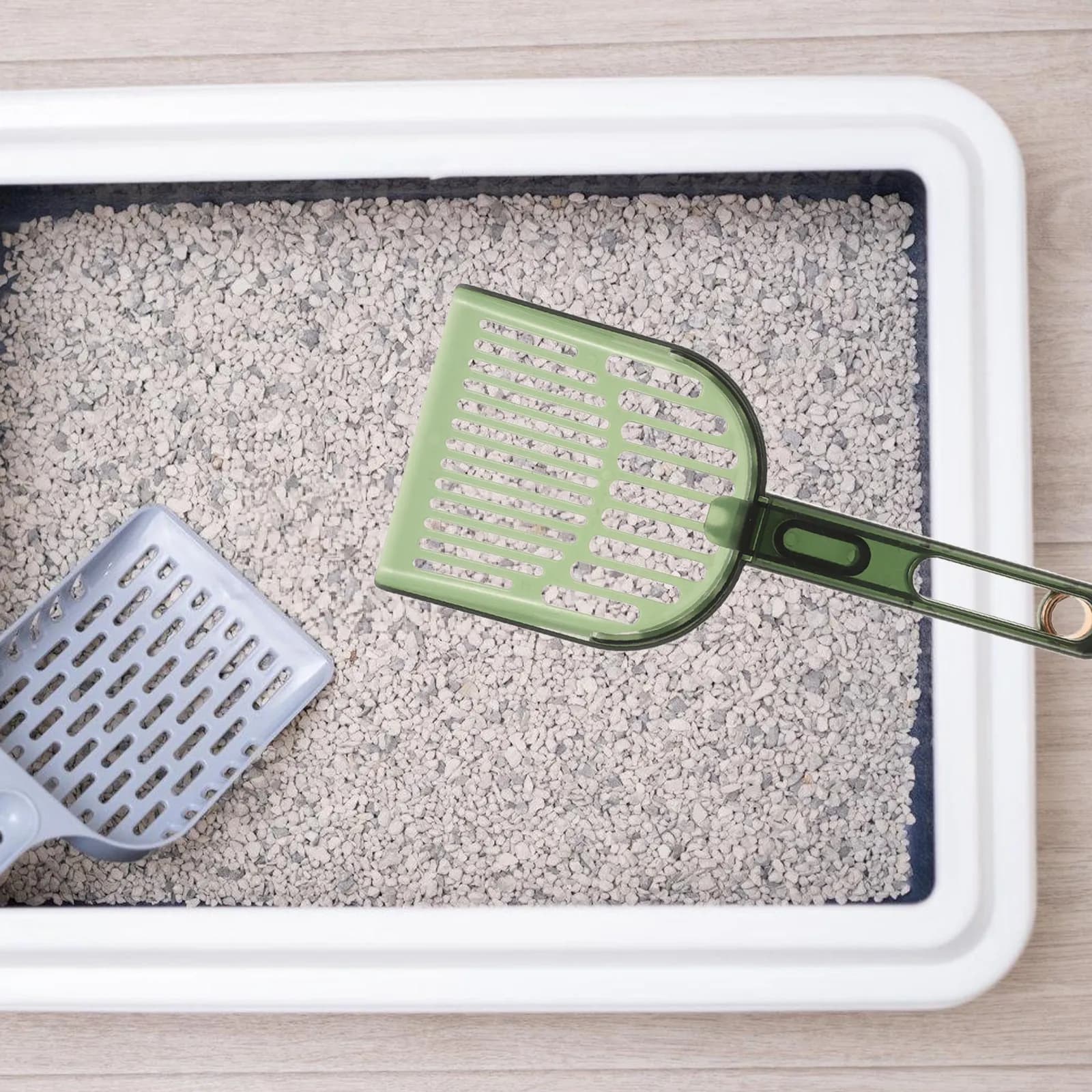 Cat Litter Scoop ABS Plastic Ergonomic Non-Slip Handle Wide Mouth Sifting Design for Sand Removal Litter Cleaning