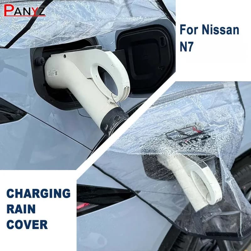 Copertura Protettiva Impermeabile per Porta di Ricarica Auto Nissan N7, Protezione Antipioggia per Porta Caricabatterie