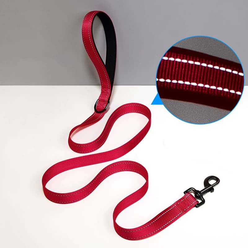Thickene Durable Dog Leash with Reflective Strips No Pull Hangable Comfort Handle Outdoor Safety Pet Leashes Correas Para Perros