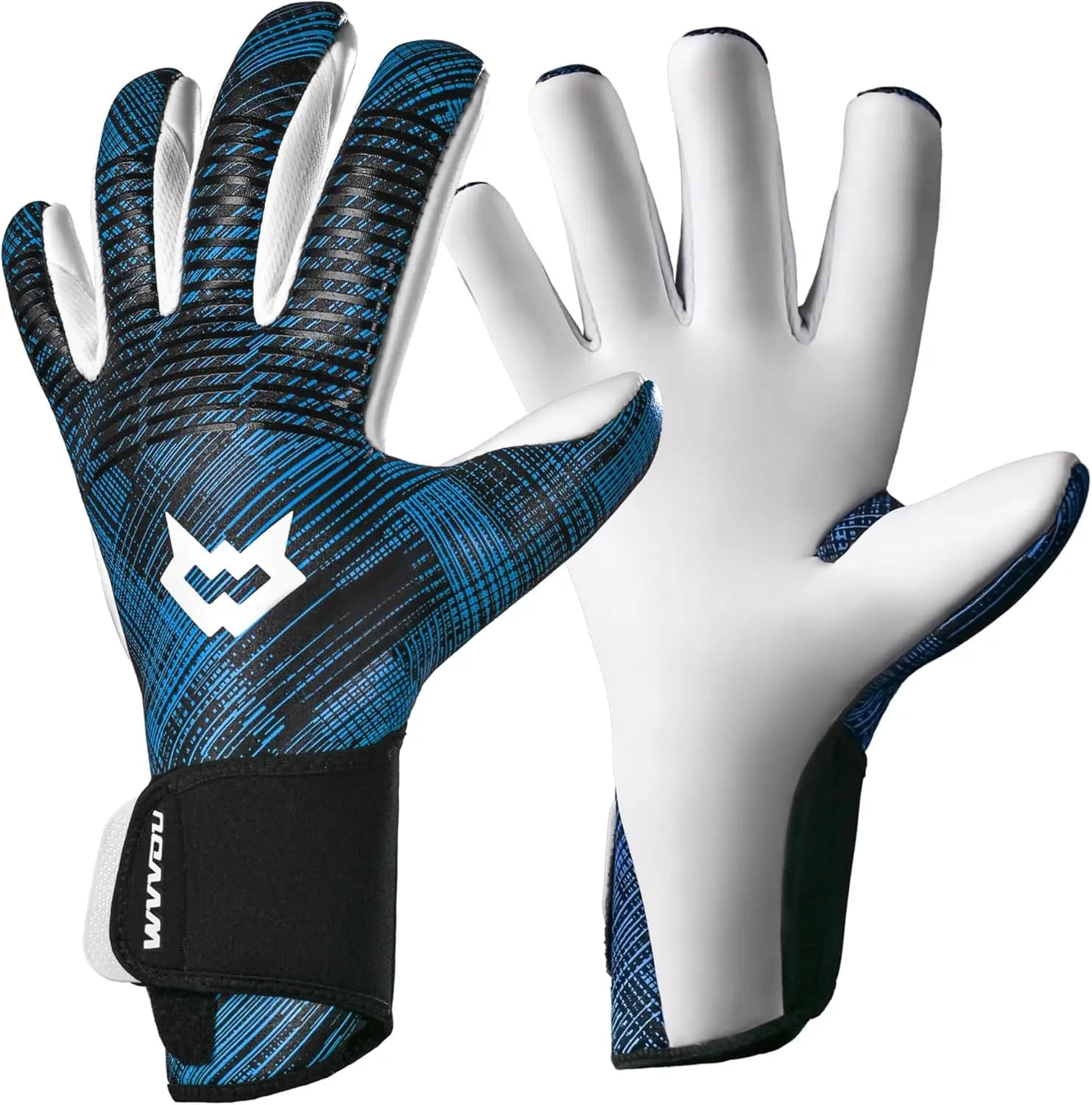 Guanti da Portiere per Adulti e Giovani, Guanti Professionali Traspiranti per Calcio con Palmo in Lattice Adesivo 4+3mm, Guantes De Portero