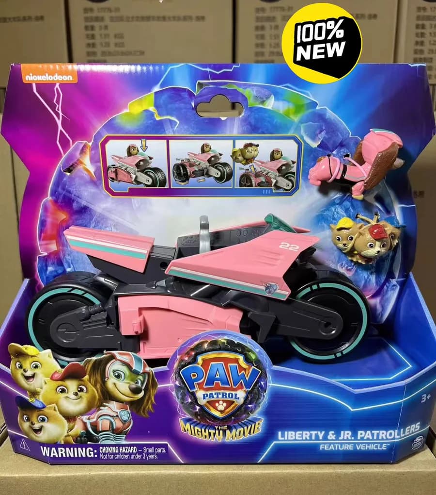 Scatola originale autentica al 100% Paw Patrol Paw Patrol Liberty JR. Patrollers Caratteristica Veicoli Action Figure Regalo di compleanno per bambini