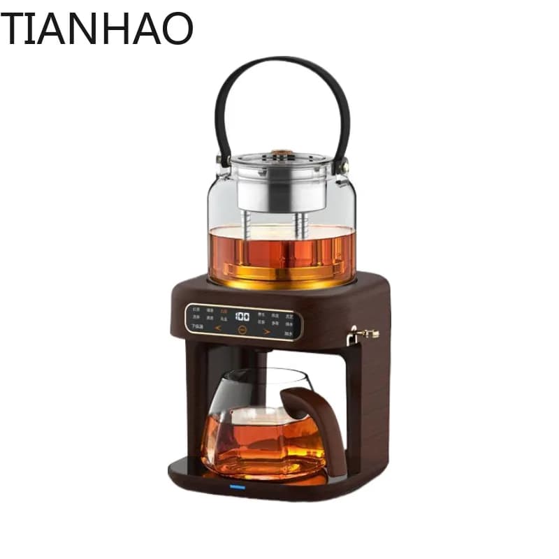 Electric Kettle with Tea Extractor Steam Brew Vacuum Spray Cooking Machine Automatic Water Feeding Cross Border Wholesale