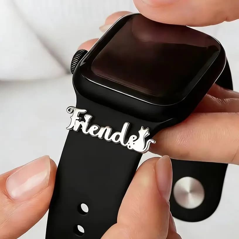 Ciondolo personalizzato Todorova a tema gatto per cinturino orologio, ornamento per accessori cinturino smartwatch da 20mm/22mm, gioielli per amanti dei gatti