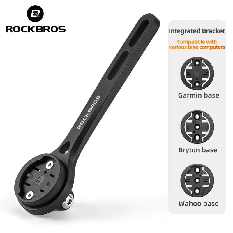 ROCKBROS Bicycle Bracket Front lamp holder Nylon bicycle computer support Handlebar speedometer bracket for Garmin/Bryton etc.
