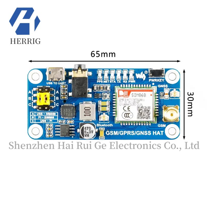 Originale autentico Raspberry Pi GSM/GPRS/GPS/Bluetooth SIM868 scheda di espansione scheda di sviluppo compatibile