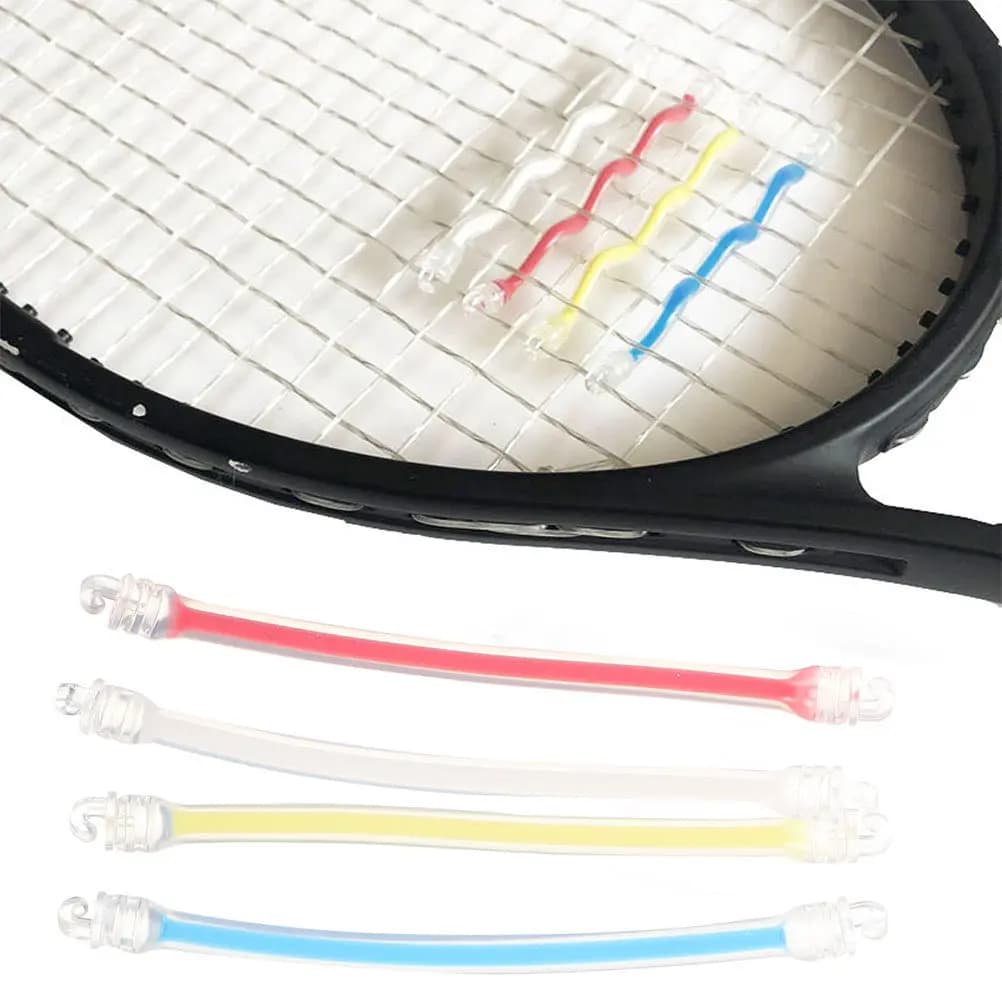 8 Pezzi Antivibrazioni per Racchette da Tennis in Silicone, Ammortizzatori per Comfort del Braccio, Decorativi e Divertenti, Riducono le Vibrazioni delle Corde