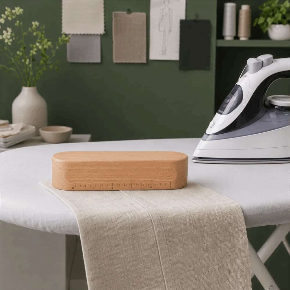 Durable Wood Beech Tailors Clapper 7 Inch Smoothed Sanded Ironing Block Pressing Block For Ironing
