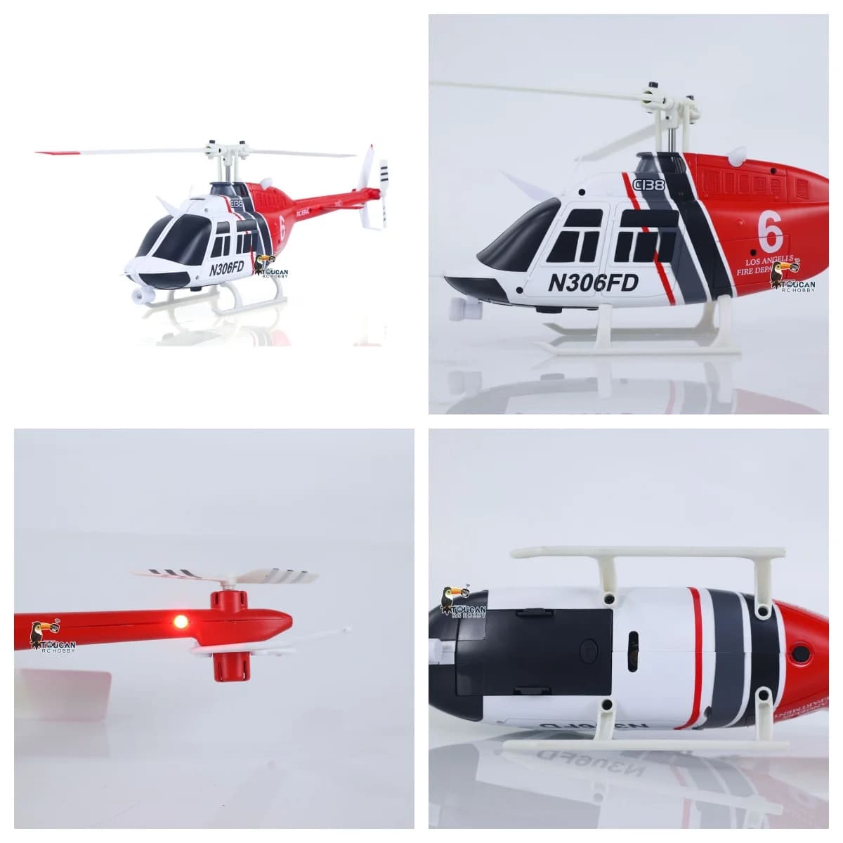 Nuovo C138 RC Elicottero Bell206 Simulazione 2.4G Telecomando Acrobazia Aereo 6 Assi Giroscopio Servo Mini Giocattolo Per Bambini