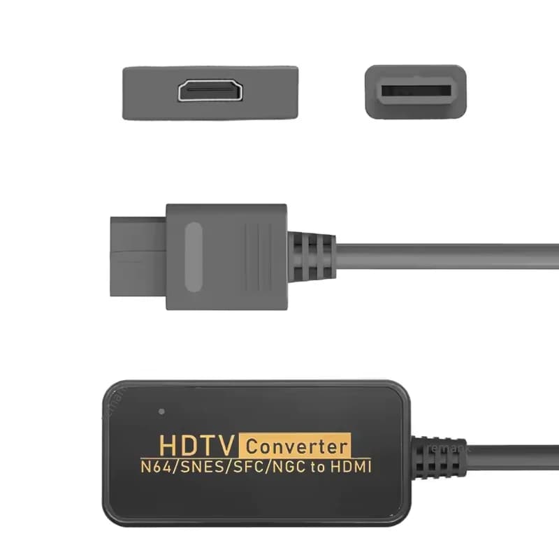 for N64 HD TV Converter Plug and Play Full Digital HDMI Cable for SNES/NGC/SFC Restore Game Screen Converter Adapter Accessories