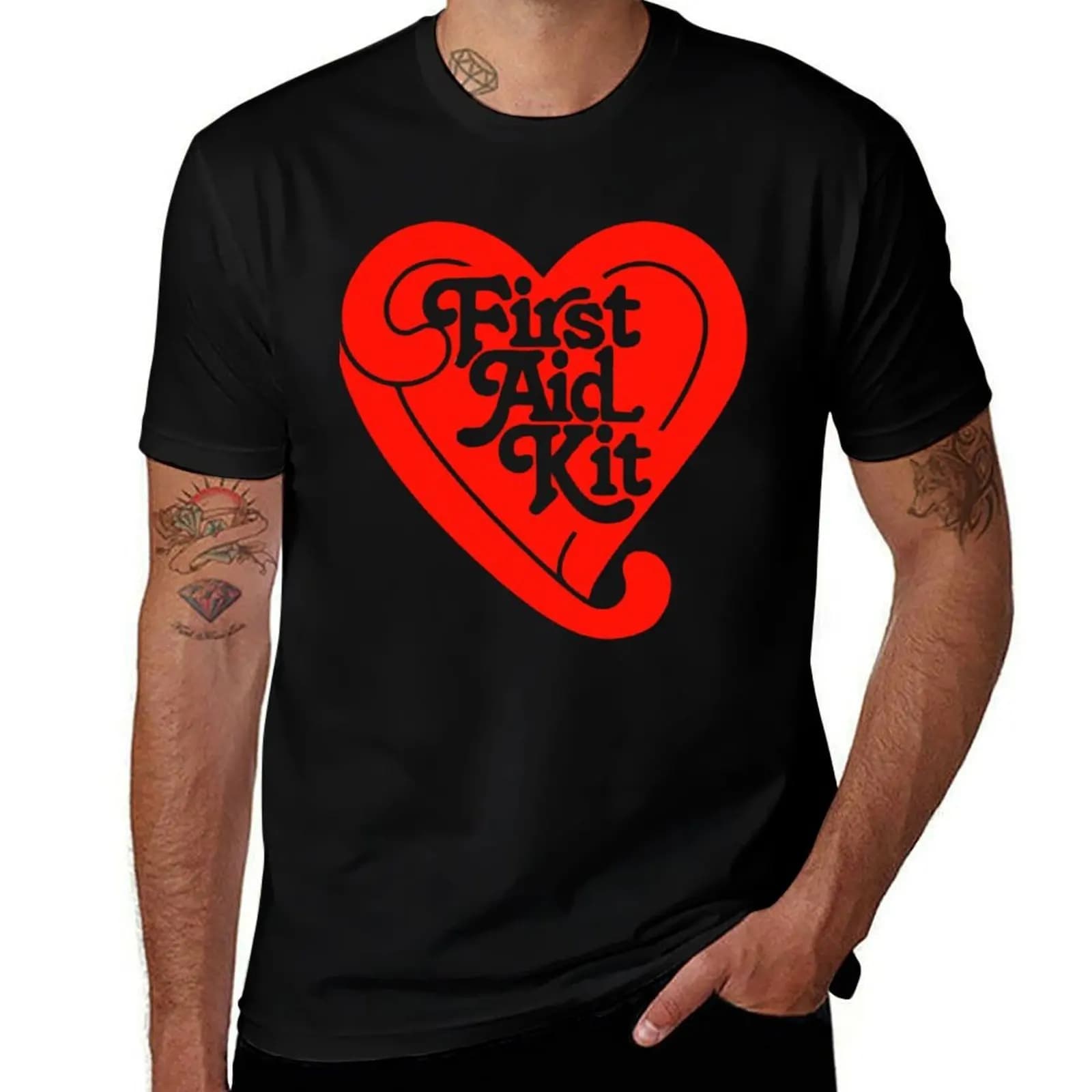 First Aid Kit Folk duo T-Shirt Urban Casual Loose Fit Tee