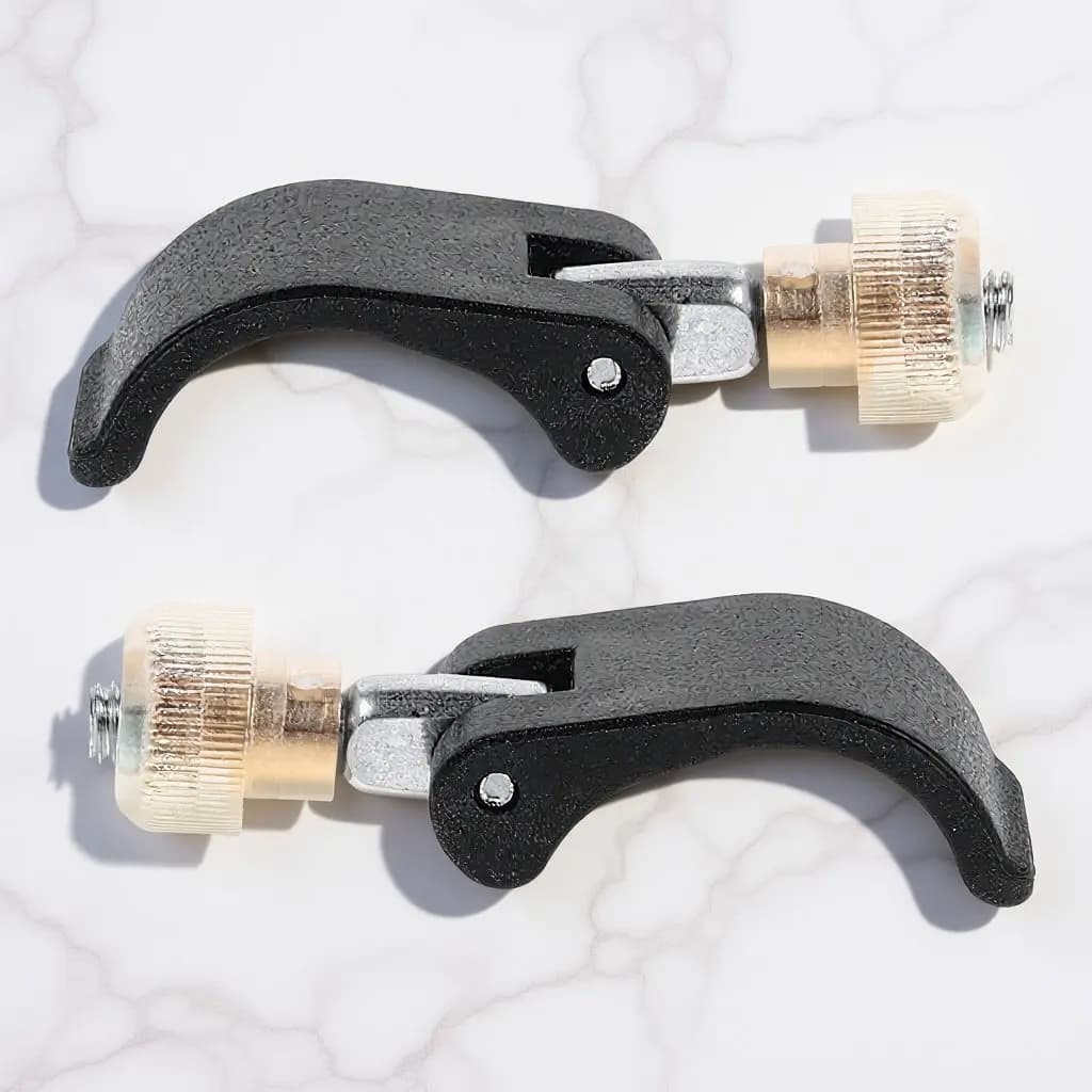 2 Pezzi Clip di Ricambio con Blocco Esterno per Bastone da Trekking, Leggero e Portatile per Escursionismo e Camminata