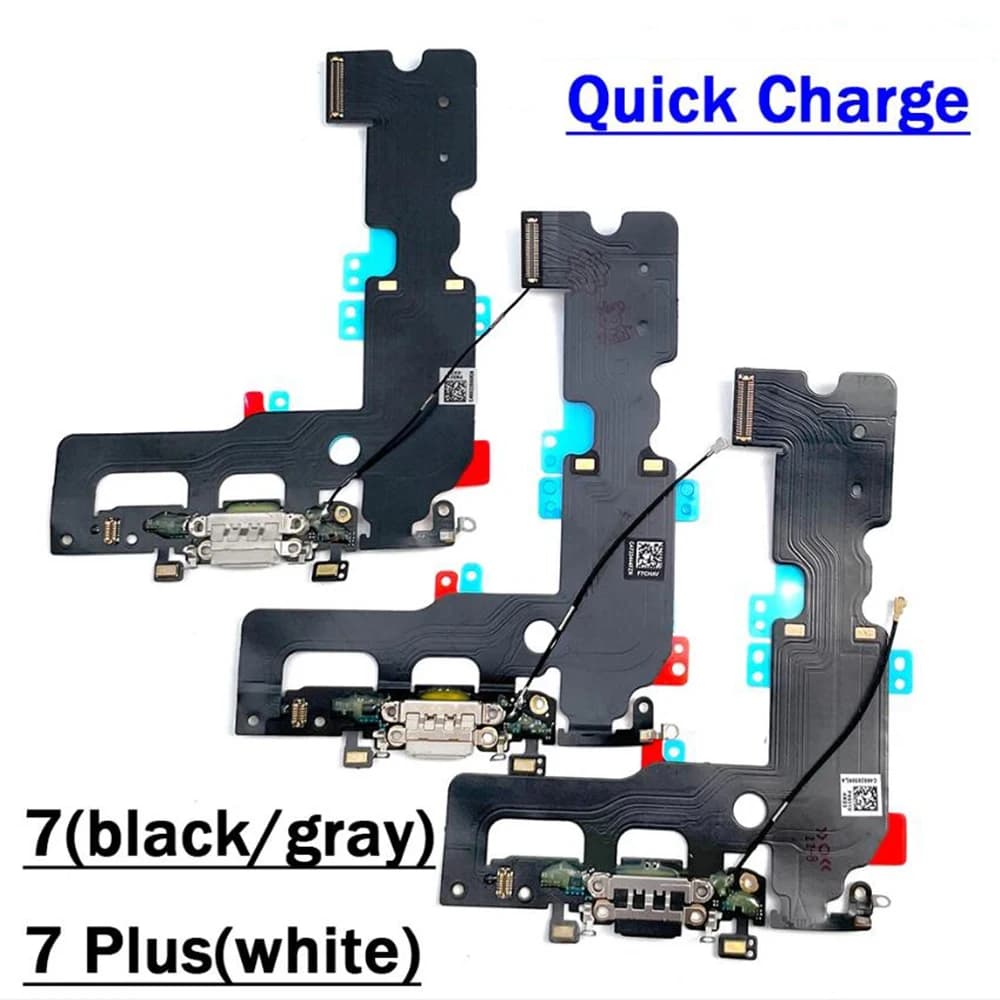 Scheda porta dock di ricarica dock USB per caricabatterie rapido con cavo flessibile per microfono per modulo scheda di ricarica Iphone 7 Plus / 7