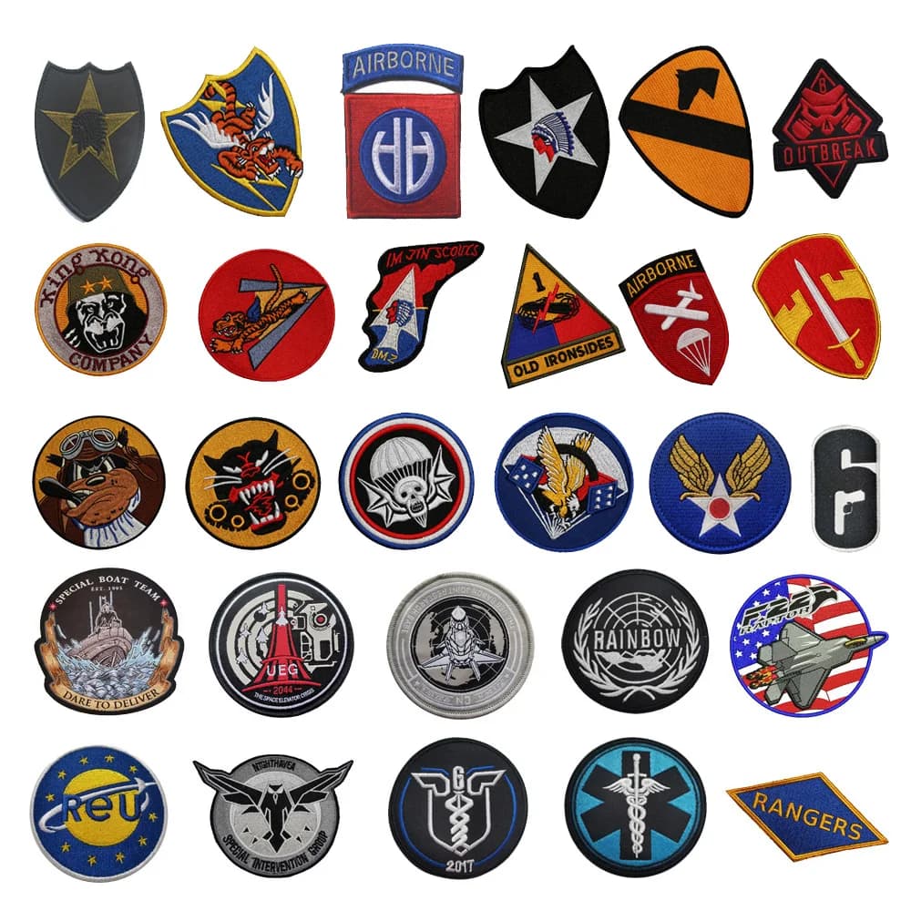 Nuovo tessuto capitano borsa accessorio distintivo esercito fan serie Gear Tigerhead ricamo paracadutista aereo toppe per zaino