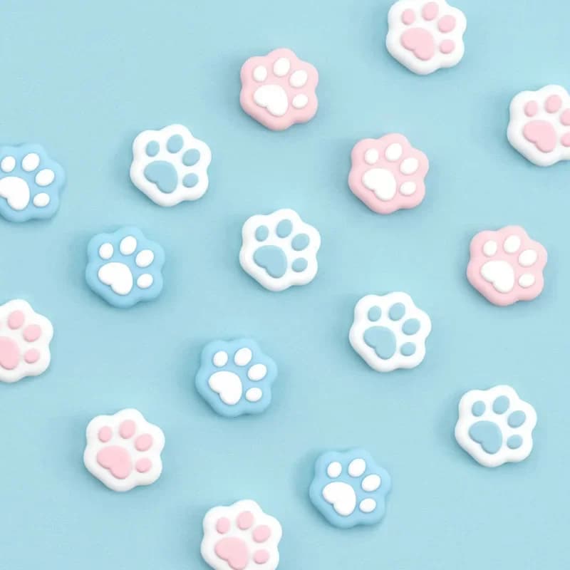 4PCS/Set Rubber Soft Analog Caps Protective Button Cover Case For Switch OLED Joycon Thumb Stick Grip For NS Switch