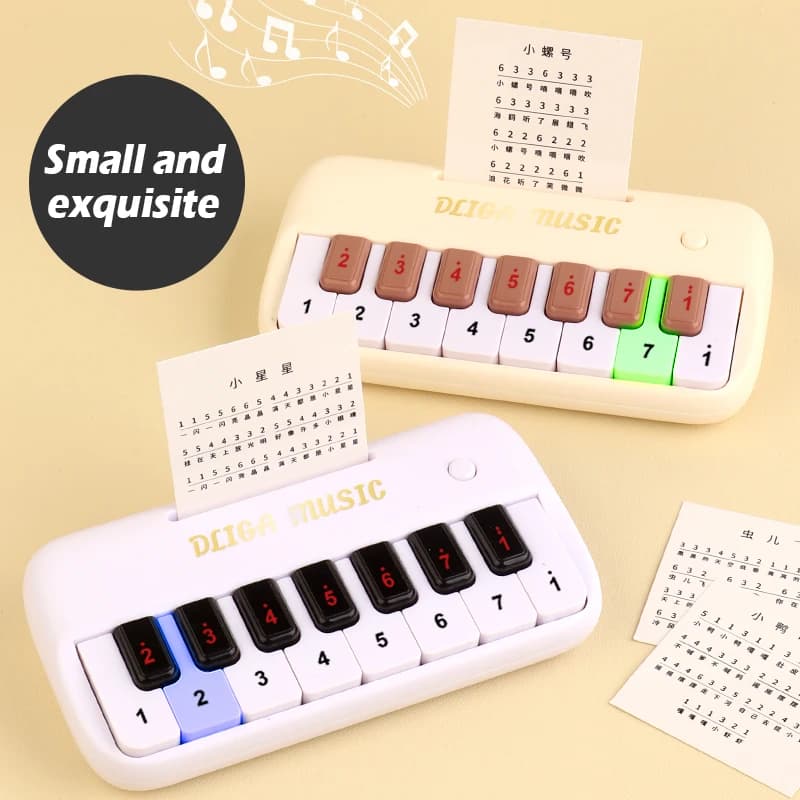 Mini tastiera per pianoforte elettrico Poket Educazione precoce Organo elettronico multifunzionale Giocattolo per strumenti musicali per pratica leggera