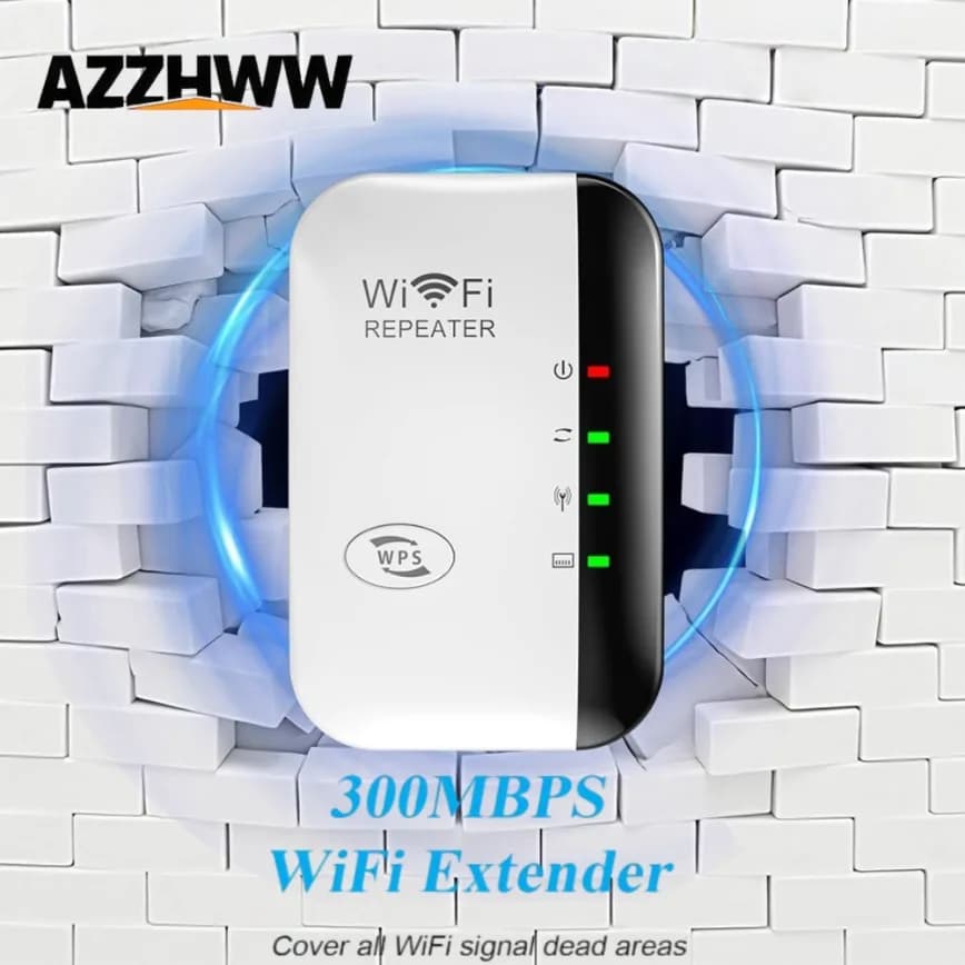 Amplificatore di segnale WiFi Extender per range extender WiFi domestico Ripetitore wireless 300Mbps Amplificatore a lungo raggio con porta Ethernet RJ45