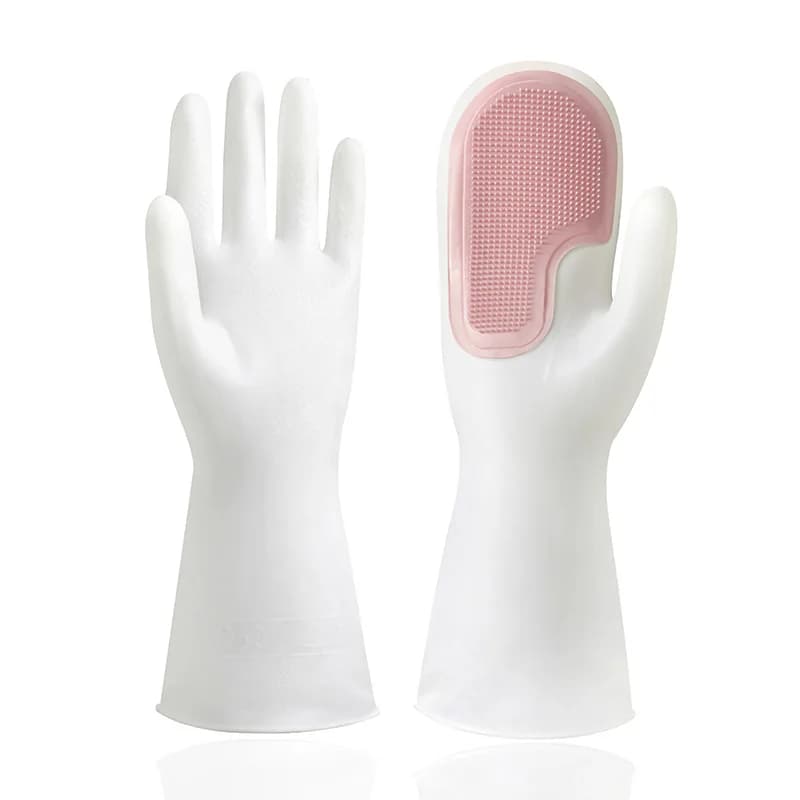 Guanti Multifunzionali Magici per Pulizie Domestiche, Lavaggio Piatti, in Plastica e Lattice, Impermeabili, per Cucina e Bucato