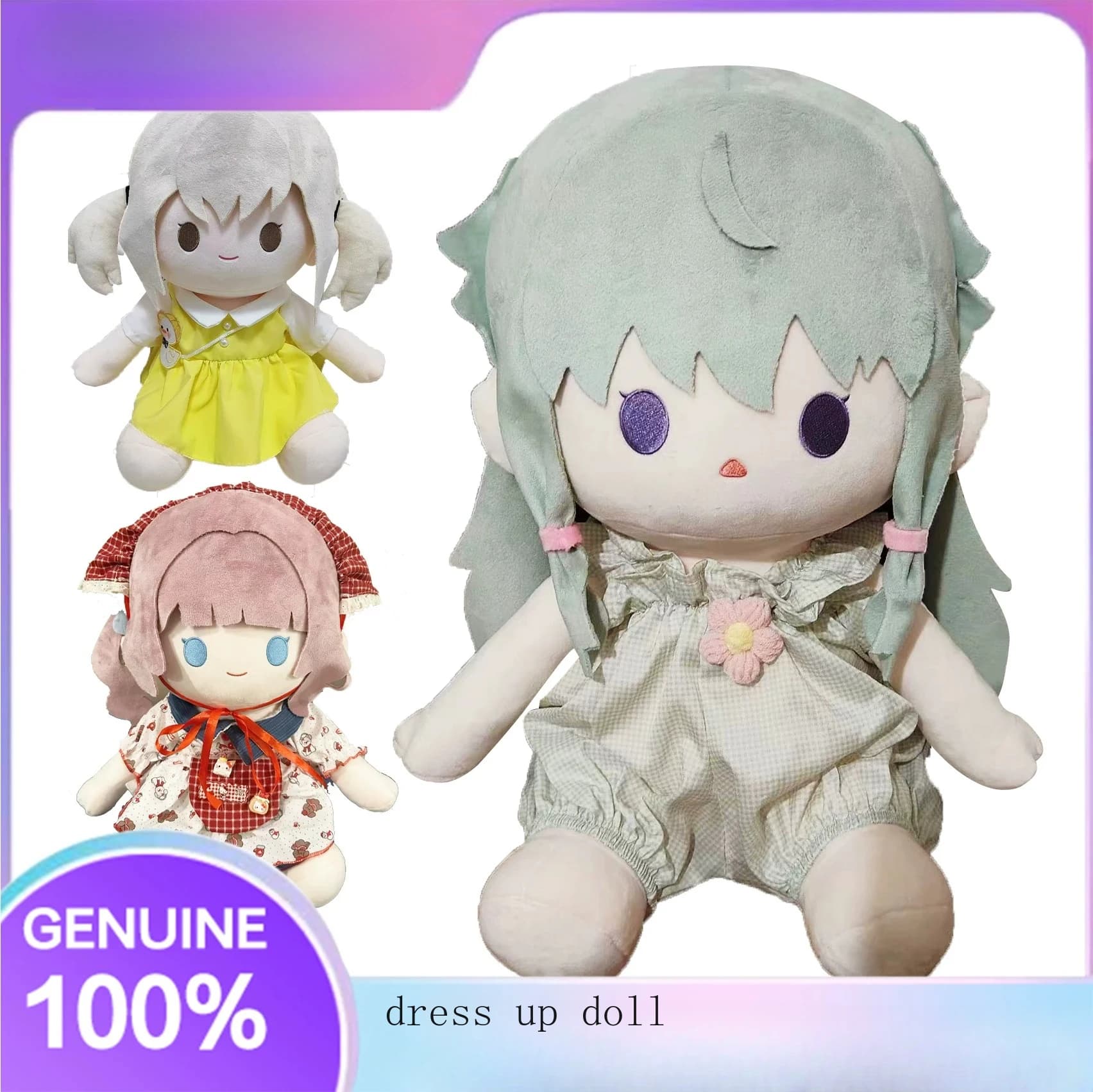 Wonderlands × Showtime SHINONOME ENA MORE MORE JUMP! Peluche Anime in Cotone da 40CM con Postura Seduta, Giocattolo Imbottito
